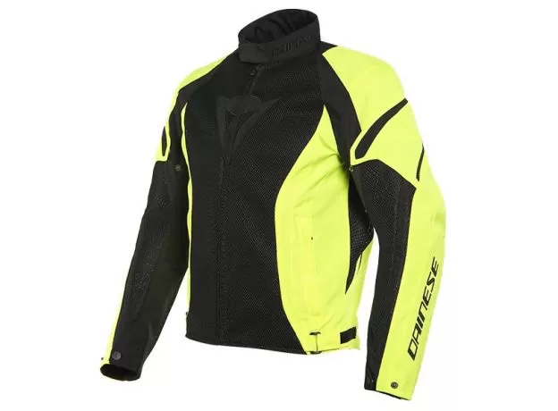 DAINESE Мотокуртка AIR CRONO 2, Размер: 50, Цвет: Black/Yellow Fluo