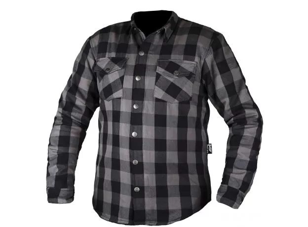 MOTEQ Моторубашка BRONCO, Размер: 4XL, Цвет: серый/черный