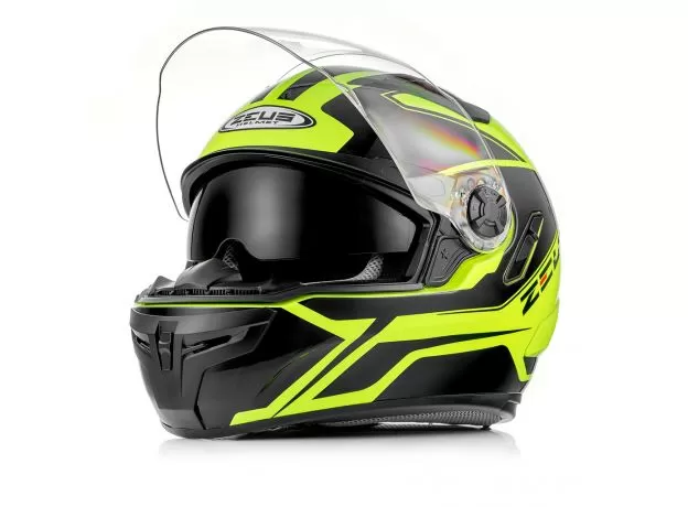 ZEUS Шлем ZS-813A, Размер: XL, Цвет: Черный/желтый