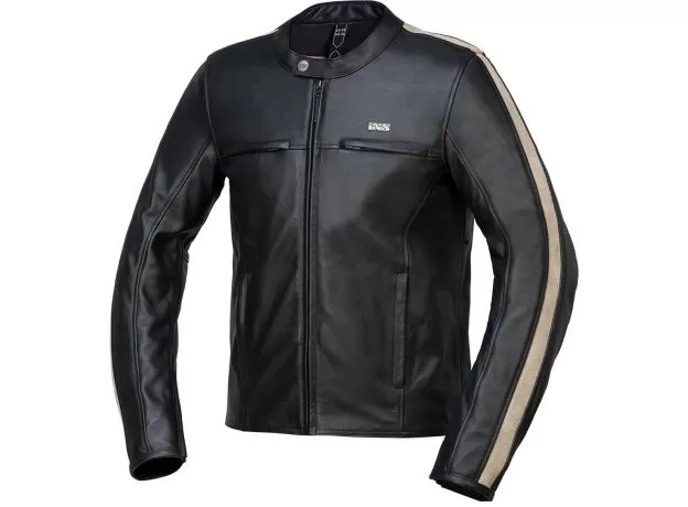 IXS Мотокуртка кожаная CLASSIC LD STRIPE, Размер: 52, Цвет: Black