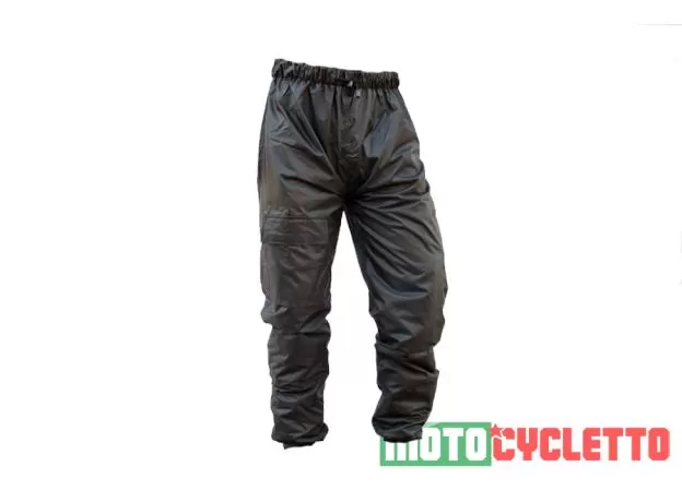 MOTOCYCLETTO Штаны-дождевик NERO, Размер: XL, Цвет: черный