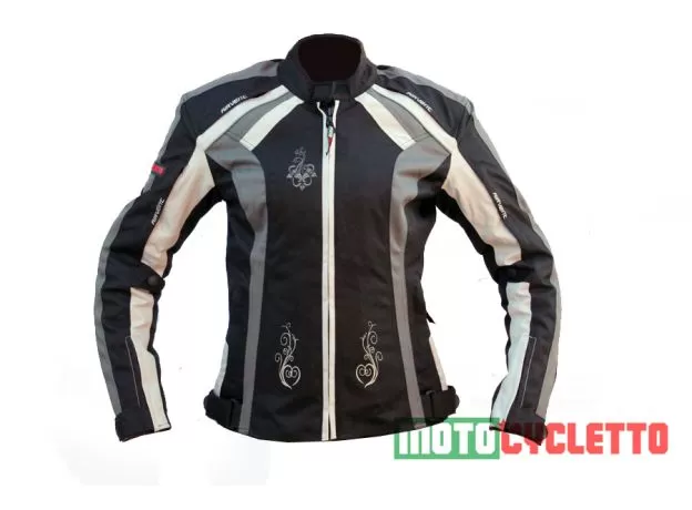 MOTOCYCLETTO Мотокуртка FIORE женская, Размер: S, Цвет: Серый