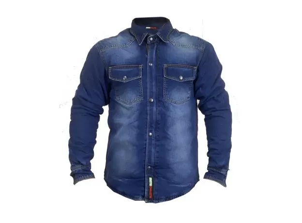 MOTOCYCLETTO Моторубашка MARCONI, Размер: XL, Цвет: синий1