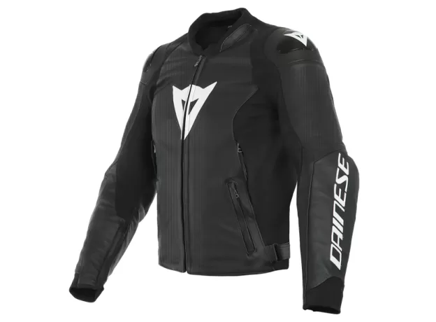 DAINESE Мотокуртка кожаная SPORT PRO PERF., Размер: 50, Цвет: black\white