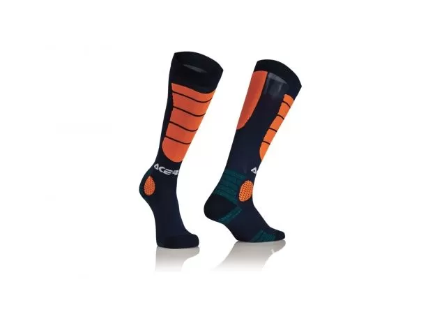 ACERBIS Носки MX IMPACT, Размер: S/M, Цвет: blue/orange