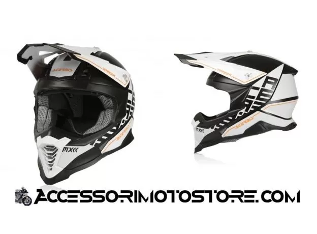 ACERBIS Шлем X-RACER VTR, Размер: XS, Цвет: White/Black