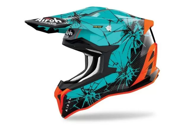 AIROH Шлем STRYCKER, Размер: S, Цвет: Crack Gloss