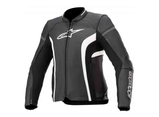 ALPINESTARS Мотокуртка кожаная KIRA V2 женская, Размер: 44, Цвет: black\white