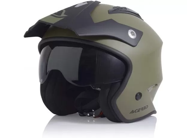 ACERBIS Шлем JET ARIA, Размер: XS, Цвет: Military Green