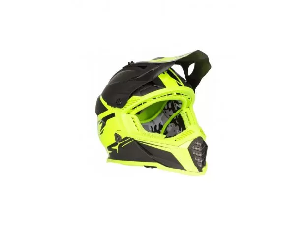 LS2 Шлем MX437 FAST, Размер: XXL, Цвет: ROAR MATT Black H-V Yellow