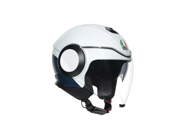 AGV Шлем ORBYT, Размер: S, Цвет: MULTI - BLOCK MATT LIGHT GREY/EBONY/WH