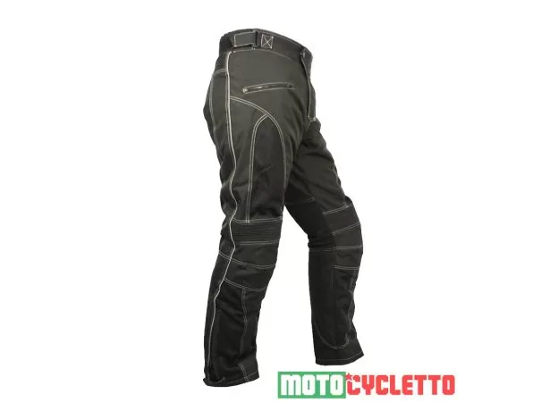 MOTOCYCLETTO Мотоштаны TRATTEGGIATA, Размер: XXL, Цвет: черный