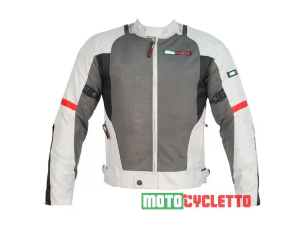 MOTOCYCLETTO Мотокуртка REVITTA, Размер: XL, Цвет: белый