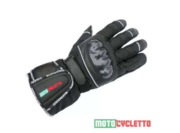 MOTOCYCLETTO Мотоперчатки PUNTO CARBON, Размер: XL, Цвет: черный