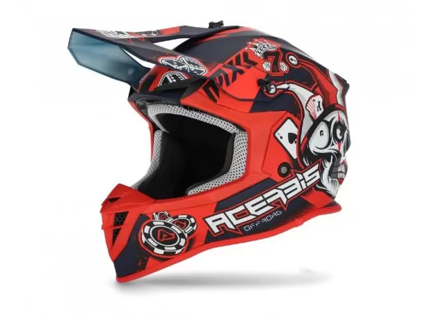 ACERBIS Шлем LINEAR, Размер: M, Цвет: Blue/Red