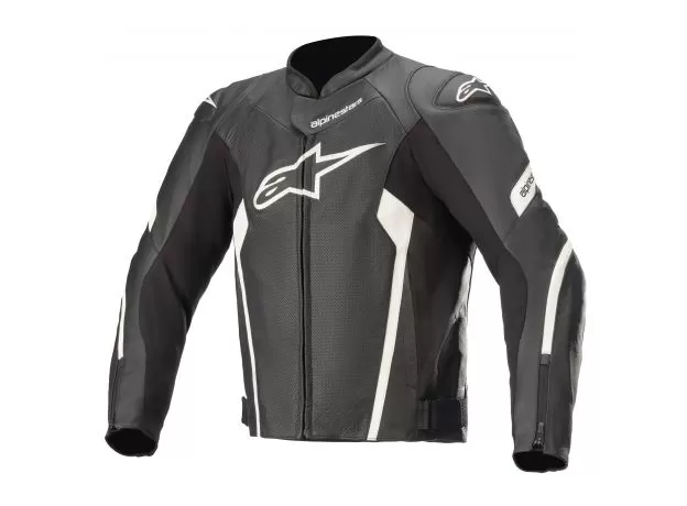 ALPINESTARS Мотокуртка кожаная FASTER V2 AIRFLOW, Размер: 48, Цвет: black\white