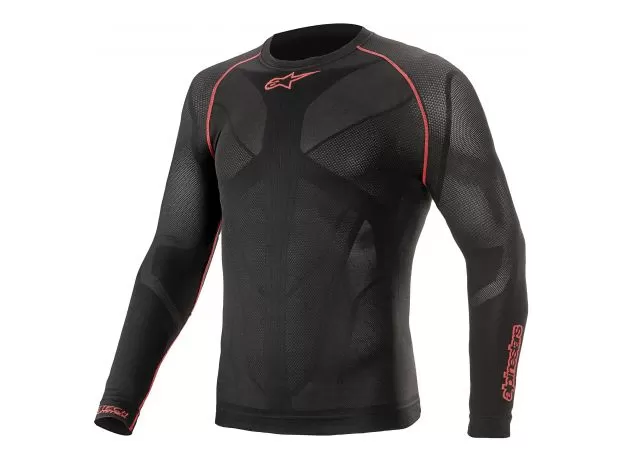 ALPINESTARS Термофутболка RIDE TECH V2 TOP LONG SLEEVE, Размер: XXL, Цвет: black/red