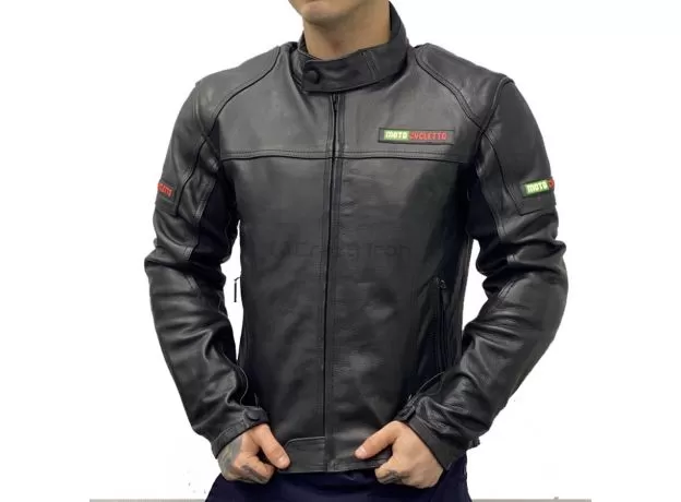 MOTOCYCLETTO Мотокуртка кожаная TARANTO, Размер: S, Цвет: черный