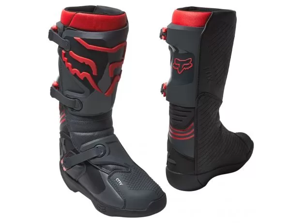 FOX Мотоботы COMP, Размер: 12, Цвет: Black/Red 2022