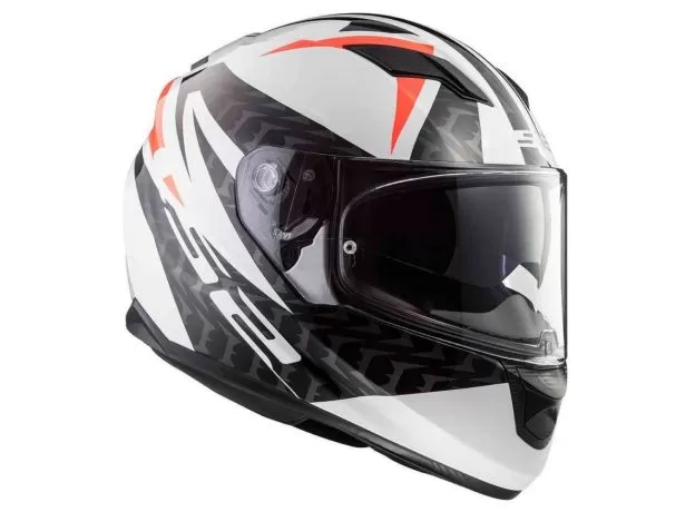 LS2 Шлем FF320 STREAM EVO, Размер: XL, Цвет: COMMANDER WHITE BLACK RED