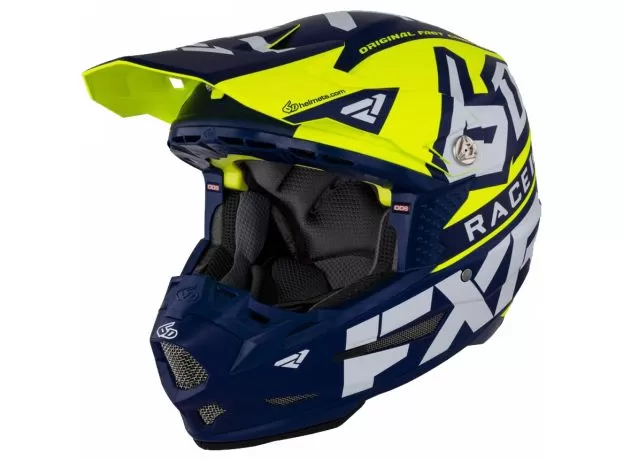FXR Шлем 6D ATR-2 RACE, Размер: L, Цвет: 21 Hi Vis Navy