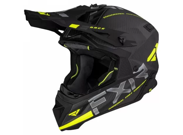 FXR Шлем HELIUM CARBON, Размер: M, Цвет: 21 Hi Vis Charcoal