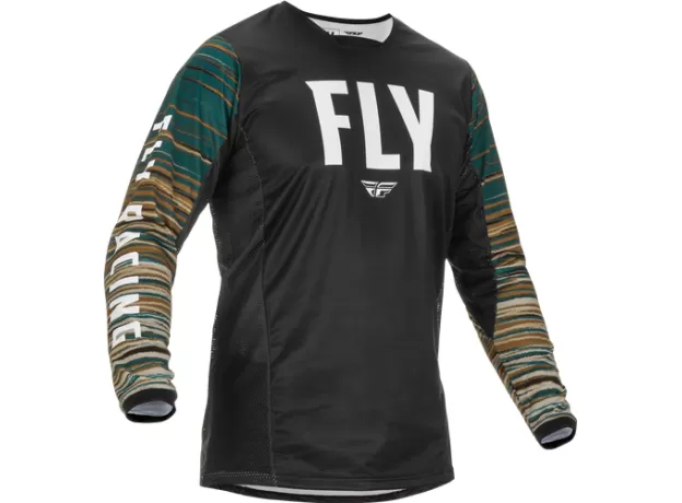 FLY RACING Джерси Kinetic, Размер: XL, Цвет: WAVE черный 2022