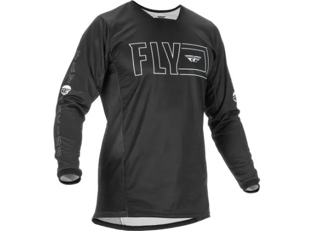FLY RACING Джерси Kinetic, Размер: M, Цвет: FUEL черный/белый 2022