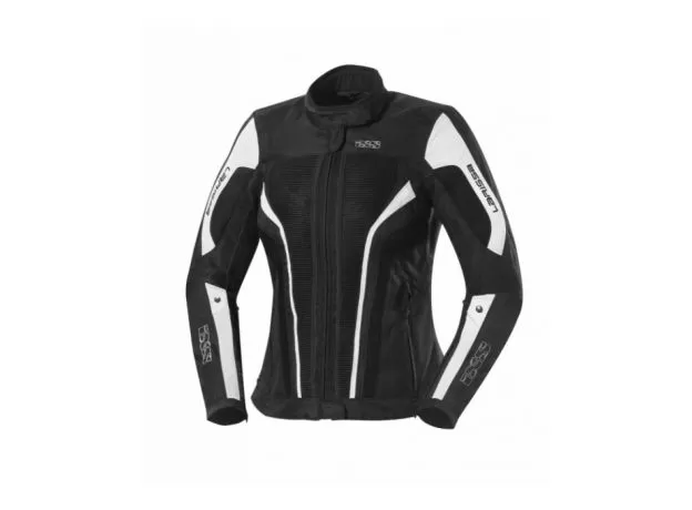 IXS Мотокуртка LARISSA женская, Размер: L, Цвет: BLACK/WHITE