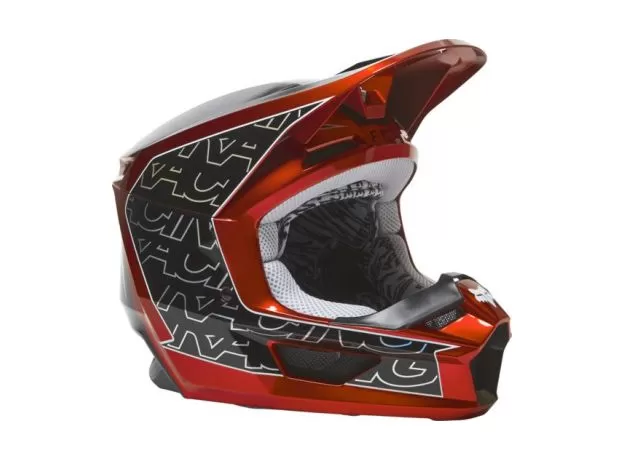 FOX Шлем V1, Размер: S, Цвет: Peril Flow Red 2022
