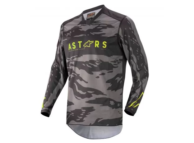 ALPINESTARS Джерси RACER, Размер: M, Цвет: TACTICAL Black/Gray Camo/Yellow Fluo 2022