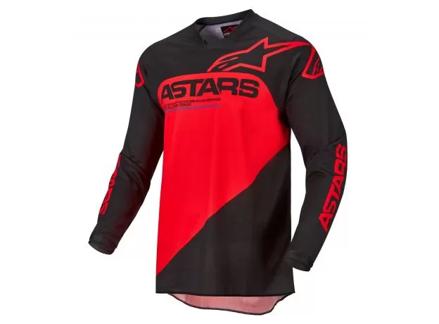ALPINESTARS Джерси RACER, Размер: M, Цвет: SUPERMATIC Black/Bright Red 2022