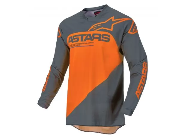 ALPINESTARS Джерси RACER, Размер: XL, Цвет: SUPERMATIC Anthracite/Orange 2022