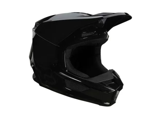 FOX Шлем V1, Размер: S, Цвет: Plaic Black 2022