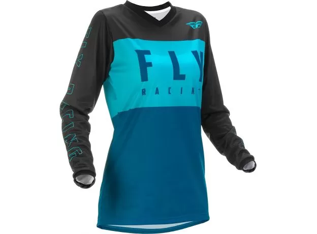 FLY RACING Джерси F-16 женское, Размер: S, Цвет: 2022 синий/темно-синий/черный