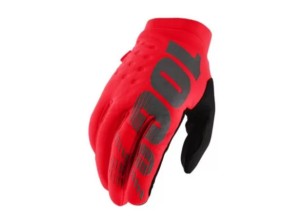 100%MOTO Мотоперчатки BRISKER, Размер: L, Цвет: Red 2021
