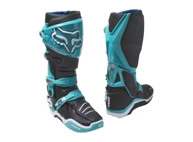 FOX Мотоботы INSTINCT, Размер: 13, Цвет: Teal 2022