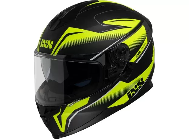 IXS Шлем 1100, Размер: XS, Цвет: 2.3 BLACK MATT-YELLOW FLUO