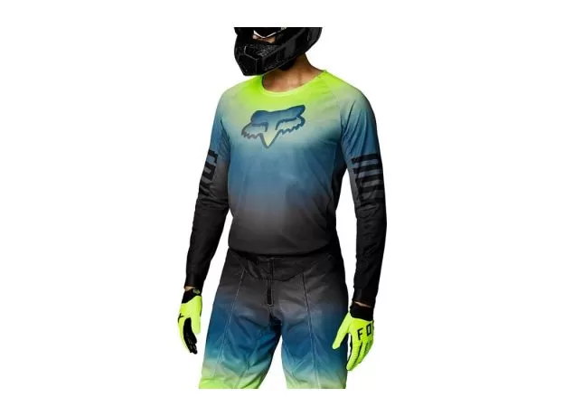 FOX Джерси Airline, Размер: L, Цвет: Reepz Black/Yellow 2022