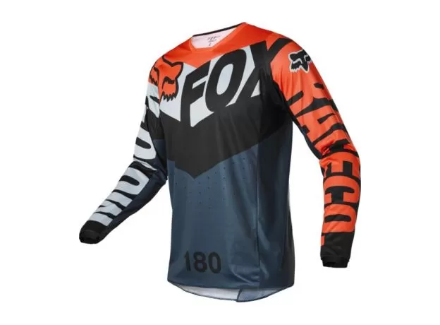 FOX Джерси 180, Размер: L, Цвет: Trice Grey/Orange 2022