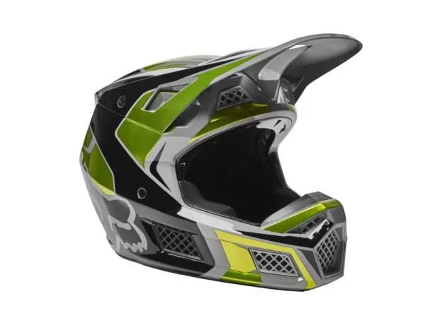 FOX Шлем V3 RS, Размер: M, Цвет: Mirer Flow Yellow 2022