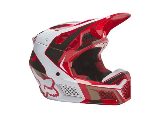 FOX Шлем V3 RS, Размер: L, Цвет: Mirer Flow Red 2022