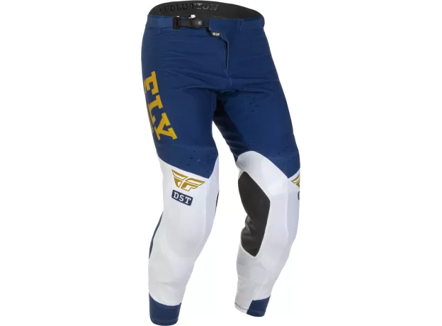 FLY RACING Кроссовые штаны Evolution DST, Размер: 34, Цвет: 2022 синий/белый/золотой