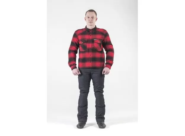 HYPERLOOK Моторубашка Nomade, Размер: XL, Цвет: Черно-красный