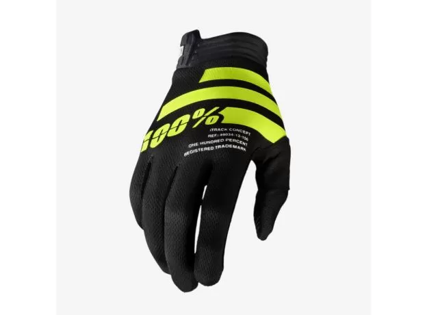 100%MOTO Мотоперчатки iTRACK, Размер: M, Цвет: Blue/Fluo Yellow 2020