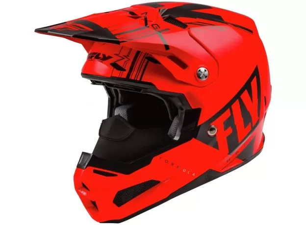 FLY RACING Шлем Formula Carbon, Размер: XL, Цвет: Vector оранжевый/серый