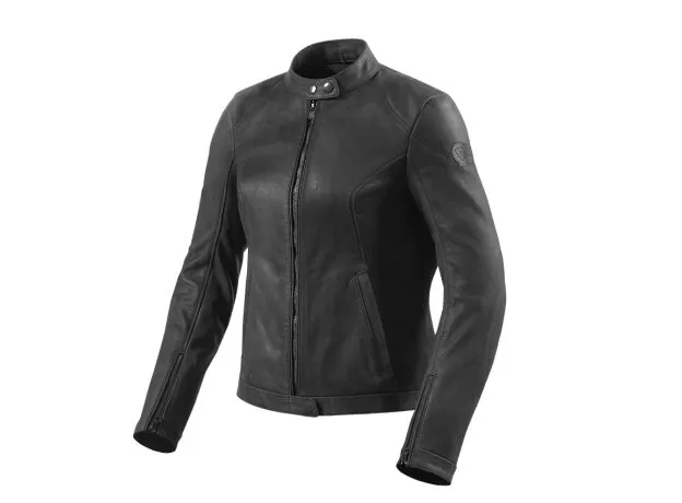 REV'IT! Мотокуртка кожаная Rosa женская, Размер: 36, Цвет: Black