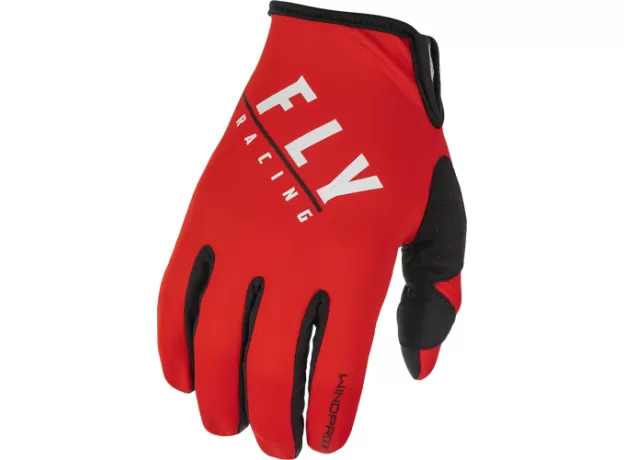 FLY RACING Мотоперчатки Windproof, Размер: XXL, Цвет: 2022 черный/красный