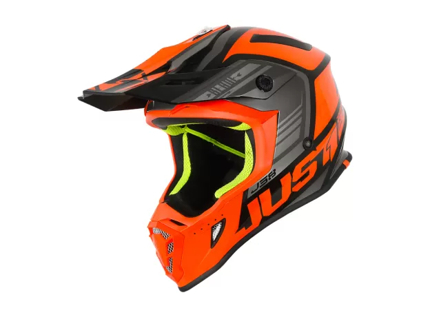 JUST1 Шлем J38, Размер: XS, Цвет: Blade оранжевый/черный глянцевый