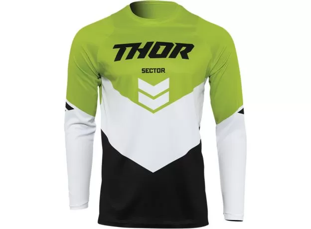 THOR Джерси SECTOR, Размер: XXL, Цвет: CHEV BLACK/GREEN